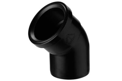 Ubbink Rolux bocht 87° 80 mm mof x spie zwart