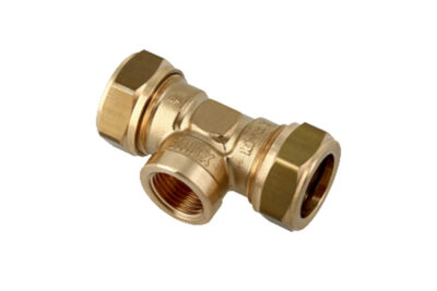 T-stuk koppeling knel 3x knel-binnendraad-knel 15x1/2"x15mm / 28x1/2"x22mm / 28x1/2"x28mm / 28x3/4"x28mm / 28x1"x28mm