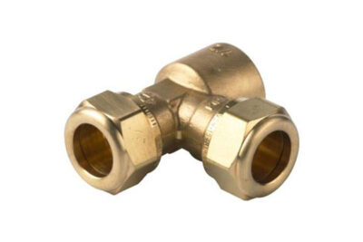 T-stuk koppeling knel 3x knel-knel-binnendraad 22x22x1/2"mm / 28x28x1/2"mm