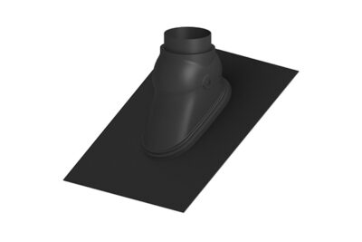 Burgerhout FX Easy doorvoerpan 140, zwart, 15-60°, 125 mm, inclusief scharnierkap