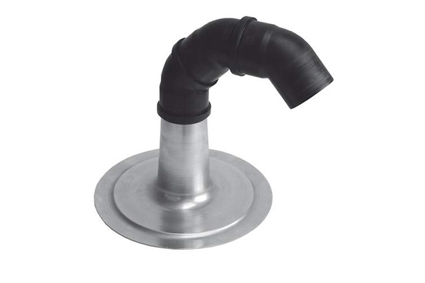 Anjo kabeldoorvoer Ø110mm aluminium plakplaat en 3 PP bochten